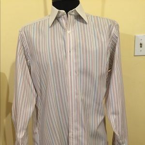 TRUMBULL & ASSER DRESS SHIRT SZ 16 FRENCH CUFF